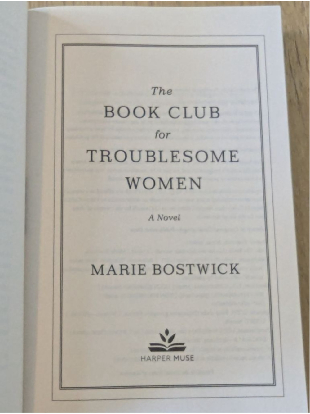 Harper Muse The Book Club for Troublesome Women Paperback Book Fiction - Picture 6 of 7